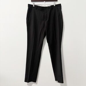 H&M Classic Black Dress Trousers Mens Size‎ 36R Slim Fit Office Work Business